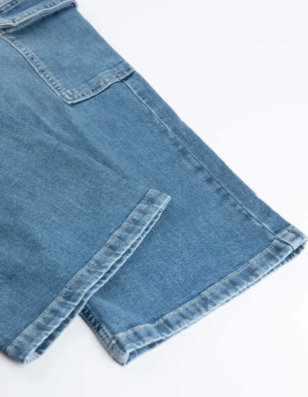 Jeans - Straight Fit - blau