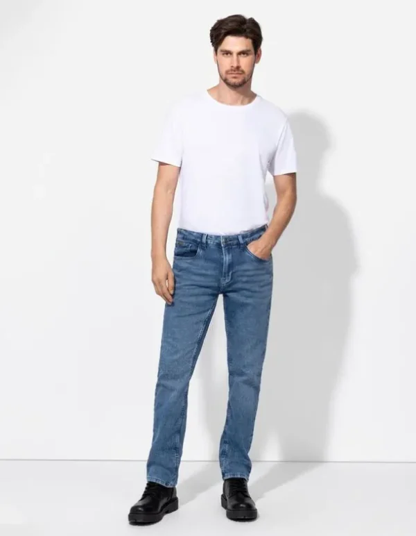 Jeans - Straight Fit - dunkelblau