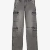Jeans - Straight Fit - grau