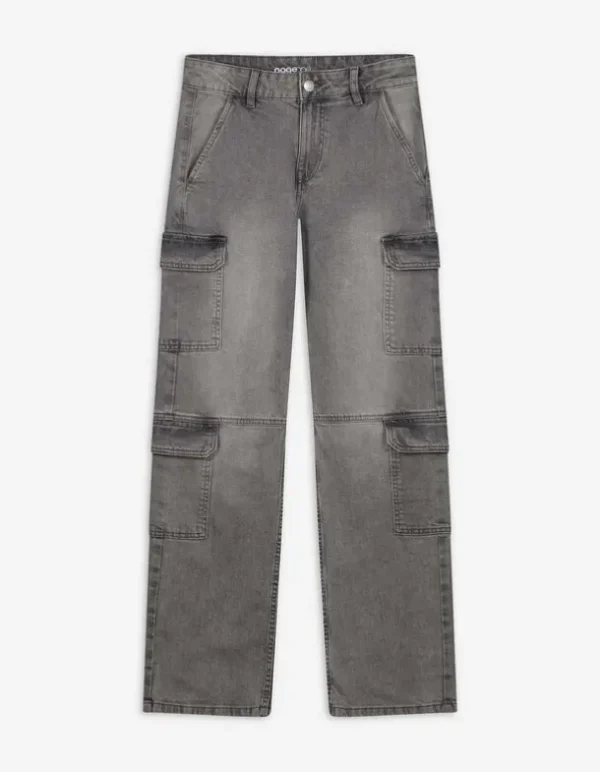 Jeans - Straight Fit - grau