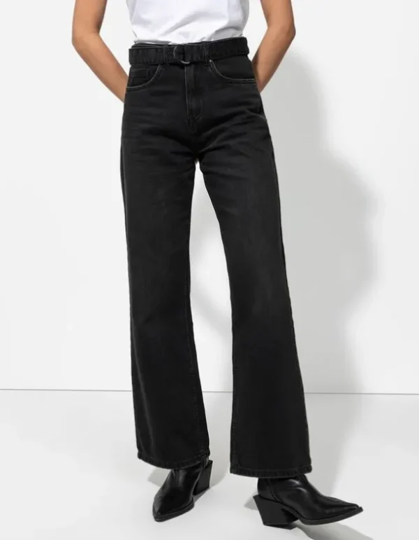 Jeans - Straight Fit - grau