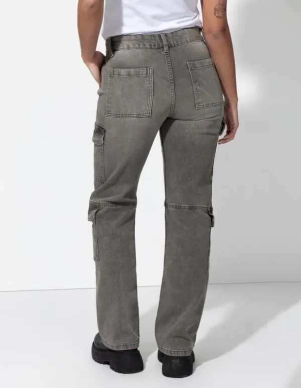 Jeans - Straight Fit - grau