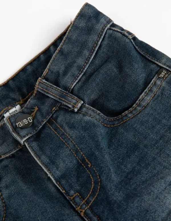 Jeans - Wascheffekte - dunkelblau