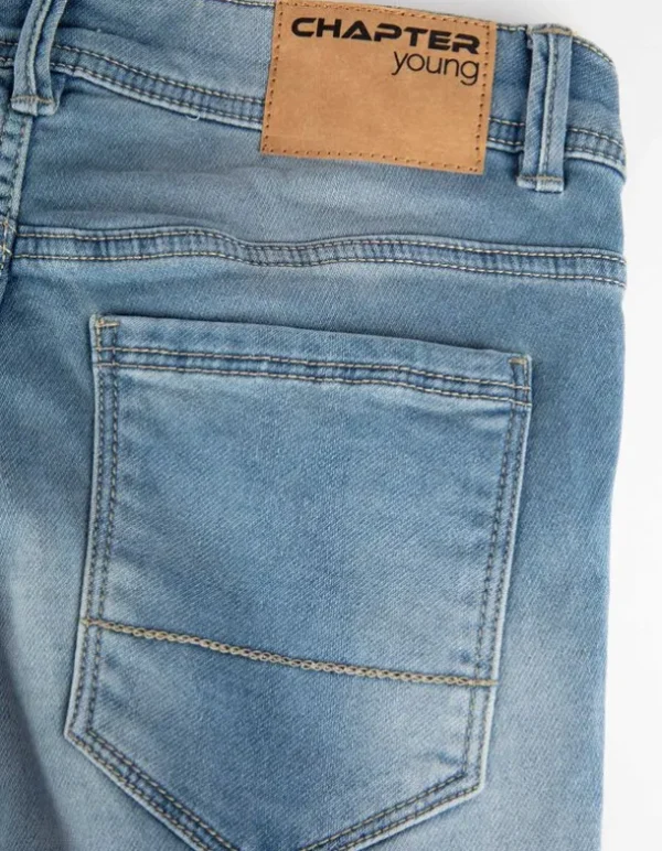 Jeans - Wascheffekte - hellblau