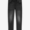 Jeans - Wascheffekte - schwarz