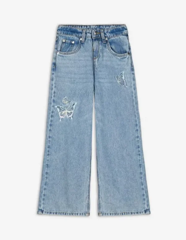 Jeans - Weites Bein - blau