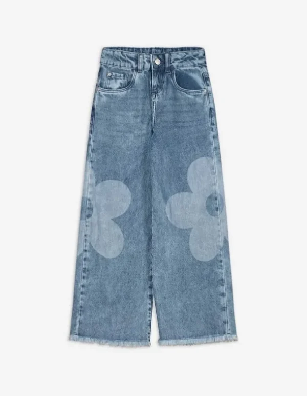 Jeans - Weites Bein - blau