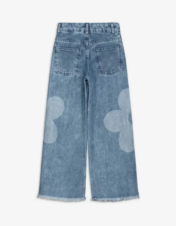 Jeans - Weites Bein - blau
