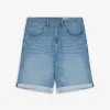 Jeansshorts - Fixierter Beinumschlag