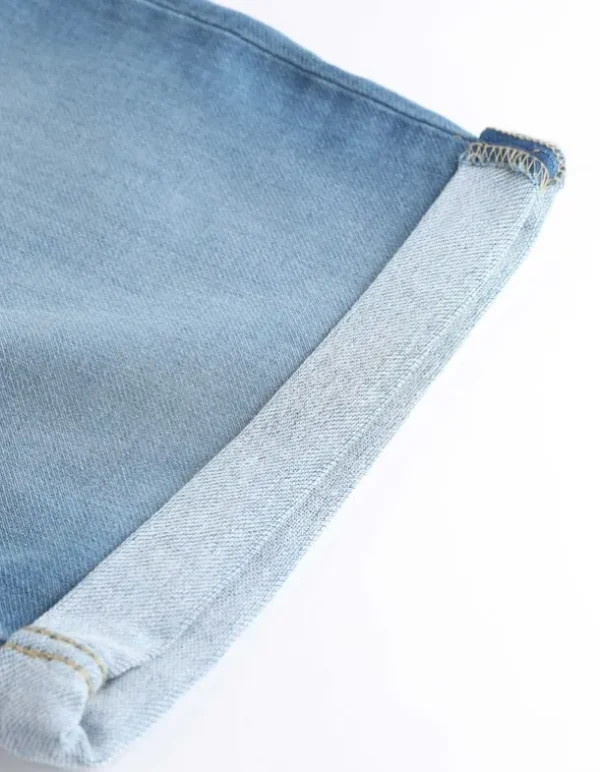 Jeansshorts - Fixierter Beinumschlag