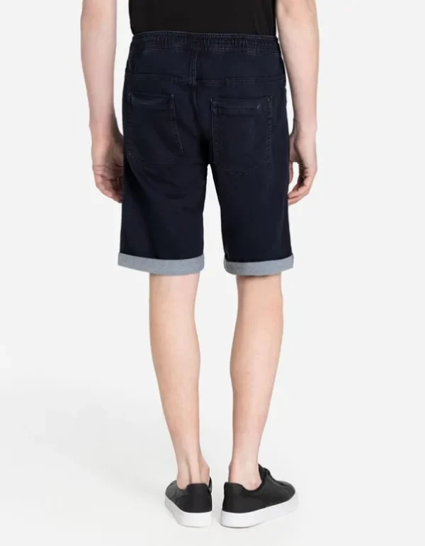 Jeansshorts - Wascheffekte - blau