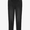 Jeggings - Gürtelschlaufen - schwarz