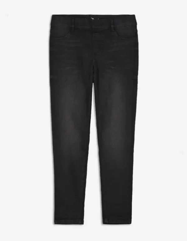 Jeggings - Gürtelschlaufen - schwarz