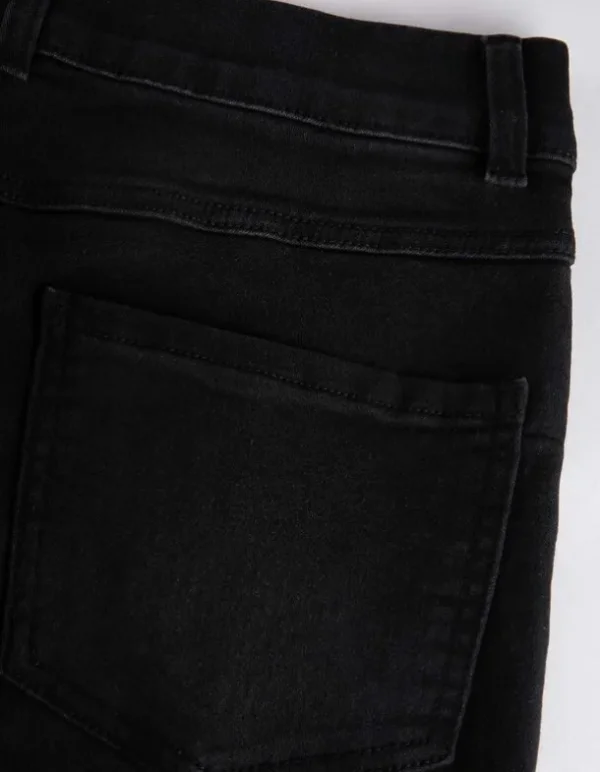 Jeggings - Gürtelschlaufen - schwarz