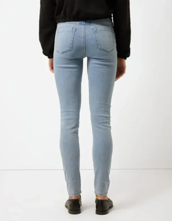 Jeggings - Wascheffekte - hellblau