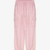 Jogginghose - Aufgesetze Taschen - rosa