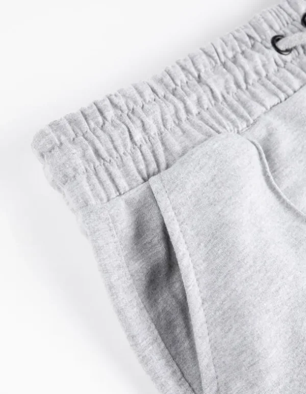 Jogginghose - Aufgesetze Taschen - hellgrau