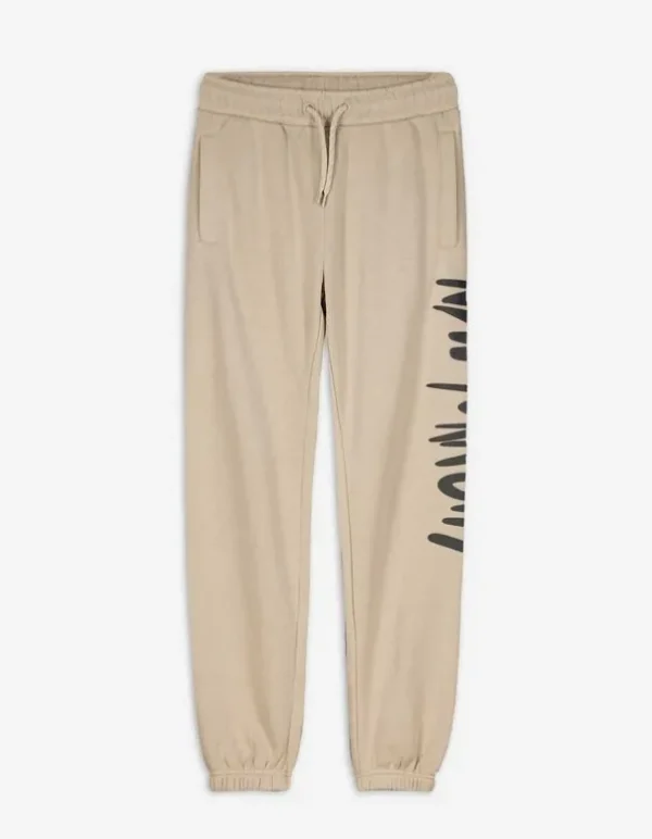 Jogginghose - Print - beige