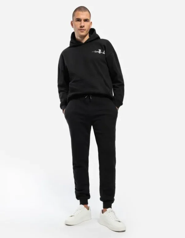 Jogginghose - Relaxed Fit - schwarz