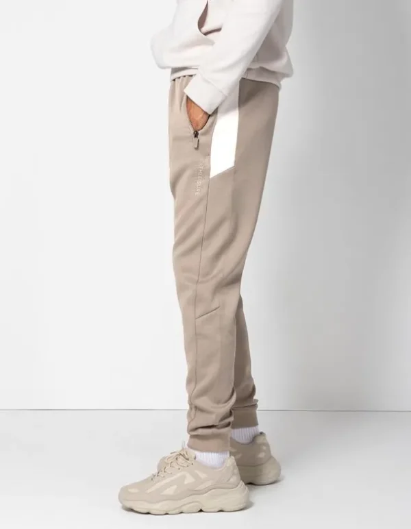 Jogginghose - Relaxed Fit - hellbraun
