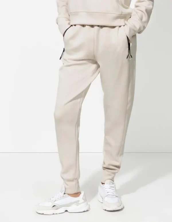 Jogginghose - Soft-Touch - beige