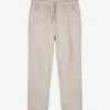 Jogginghose - Weites Bein - beige