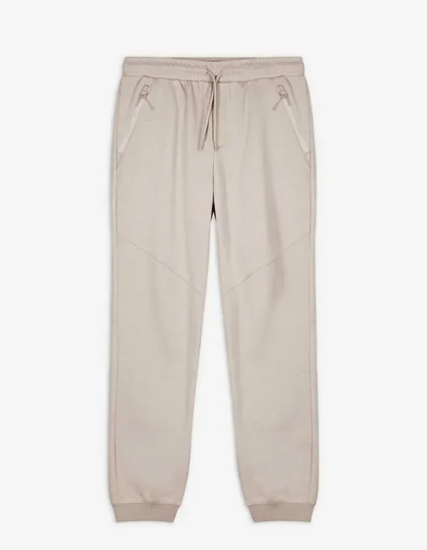Jogginghose - Weites Bein - beige
