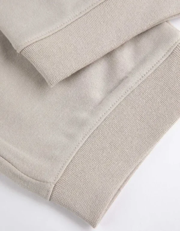 Jogginghose - Weites Bein - beige