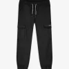 Jogpants - Aufgesetze Taschen - dunkelgrau