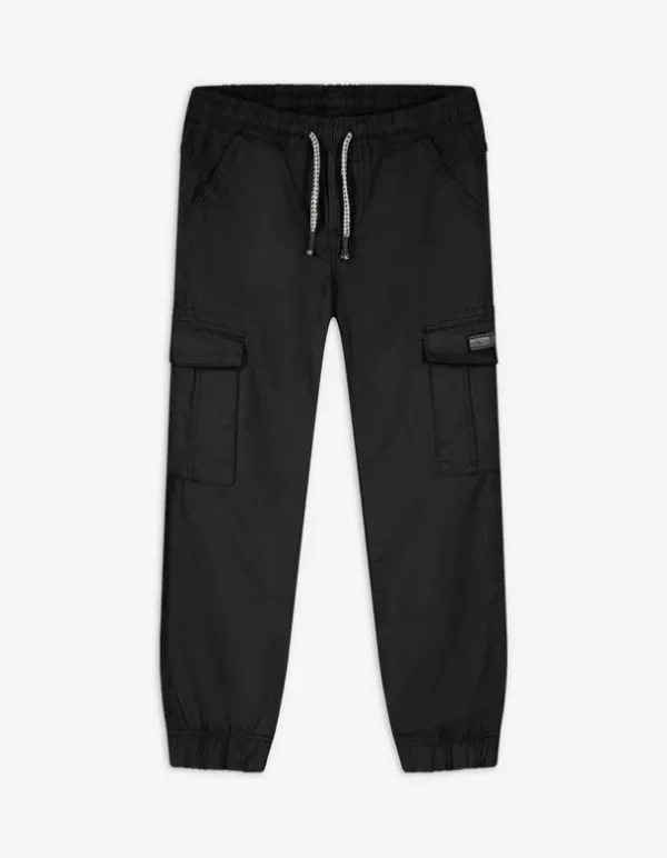 Jogpants - Aufgesetze Taschen - dunkelgrau