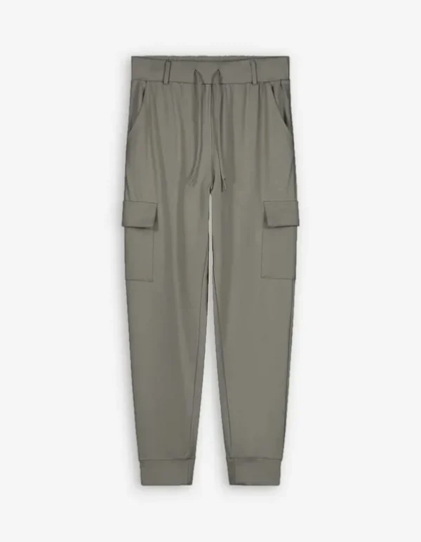 Jogpants - Aufgesetze Taschen - grün