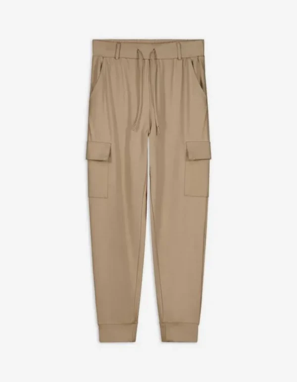 Jogpants - Aufgesetze Taschen - beige