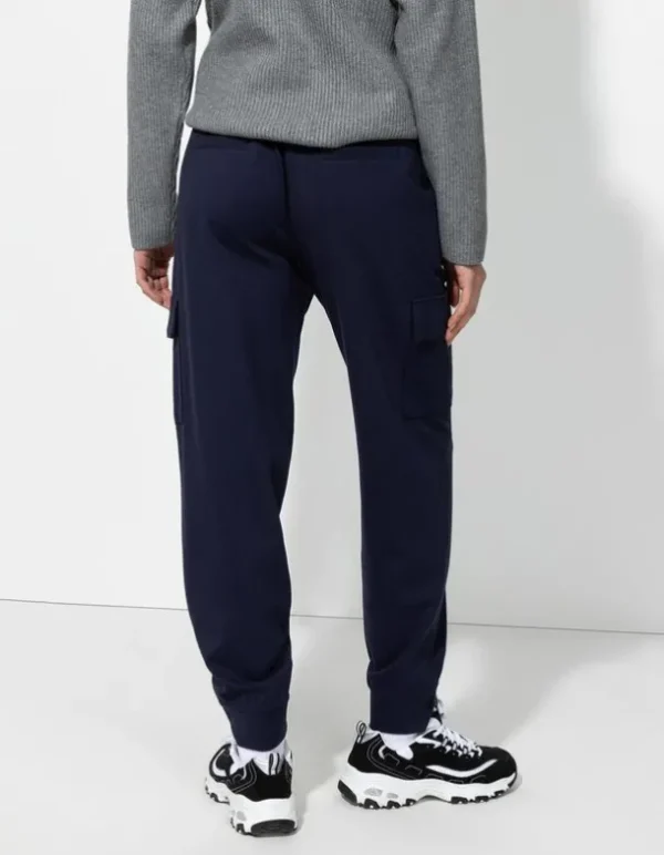 Jogpants - Aufgesetze Taschen - dunkelblau