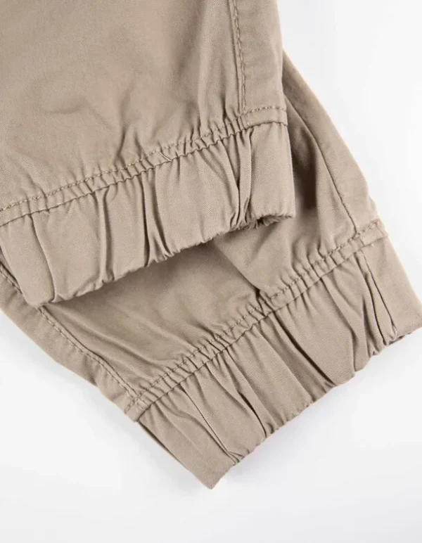Jogpants - Aufgesetze Taschen - beige