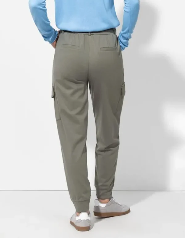 Jogpants - Aufgesetze Taschen - grün