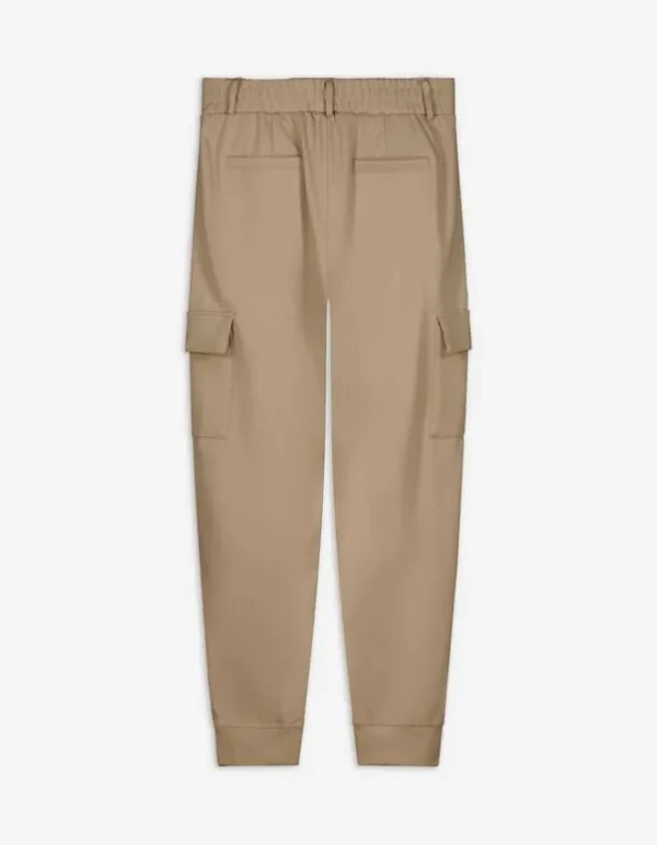 Jogpants - Aufgesetze Taschen - beige