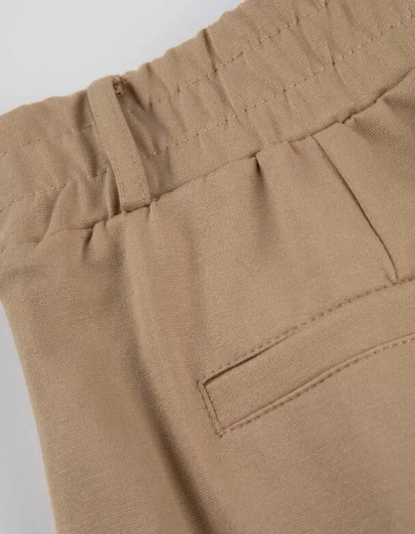 Jogpants - Aufgesetze Taschen - beige