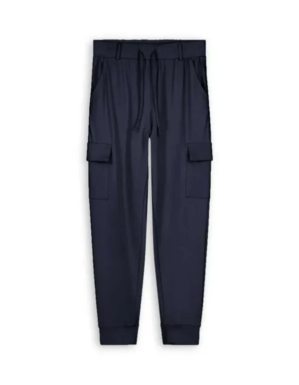 Jogpants - Aufgesetze Taschen - dunkelblau