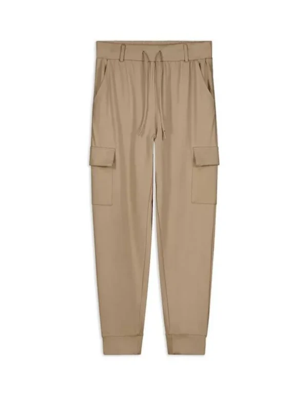 Jogpants - Aufgesetze Taschen - beige