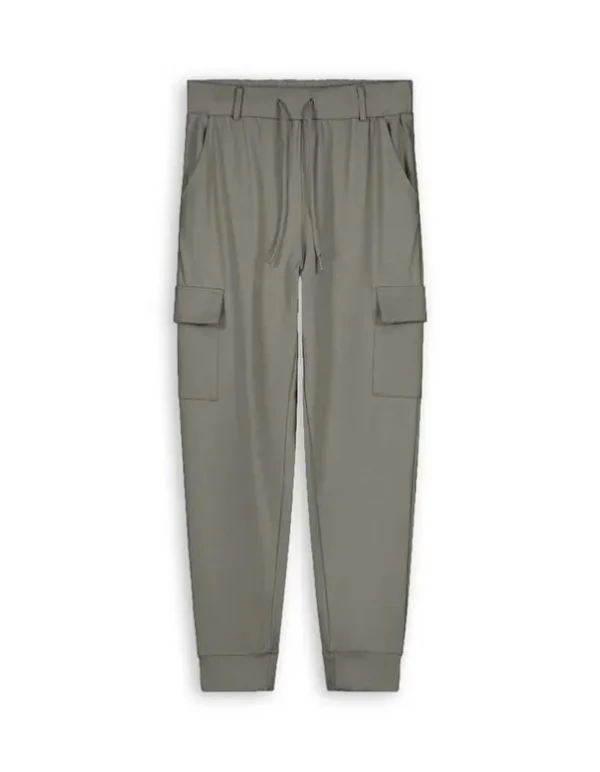 Jogpants - Aufgesetze Taschen - grün