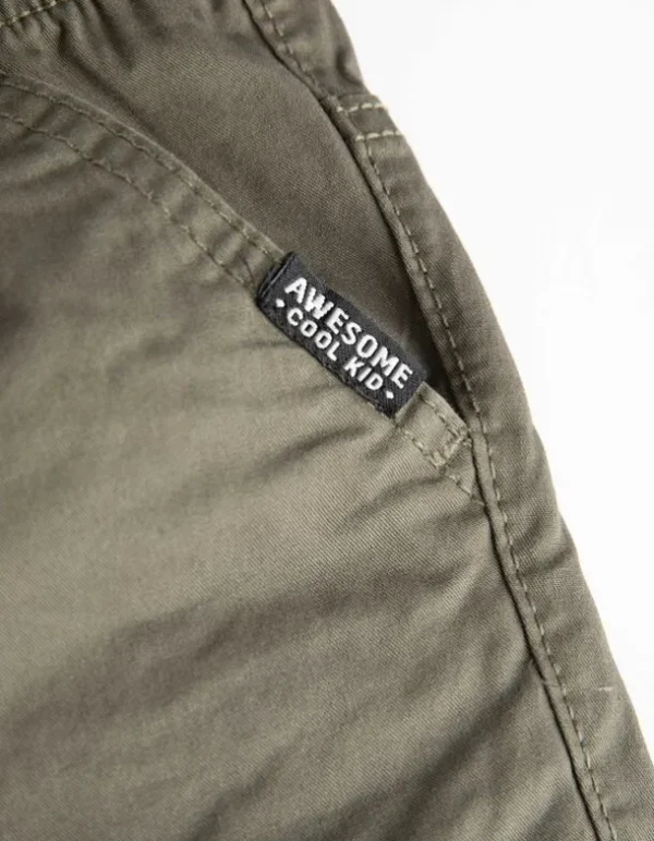 Jogpants - Kordel - dunkelgrün