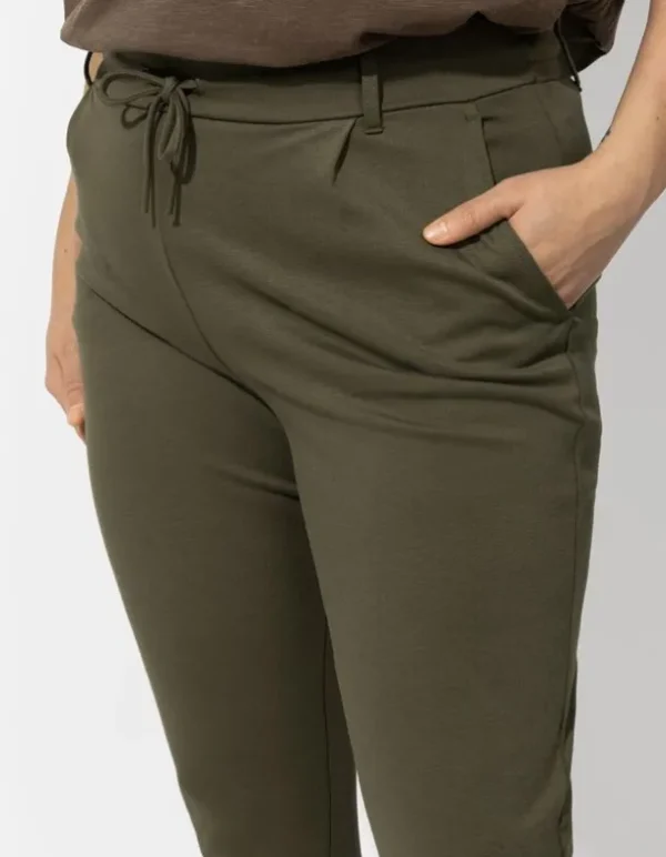 Jogpants - Kordel - dunkelgrün