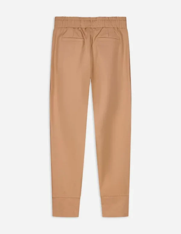 Jogpants - Tunnelzug am Saum - beige