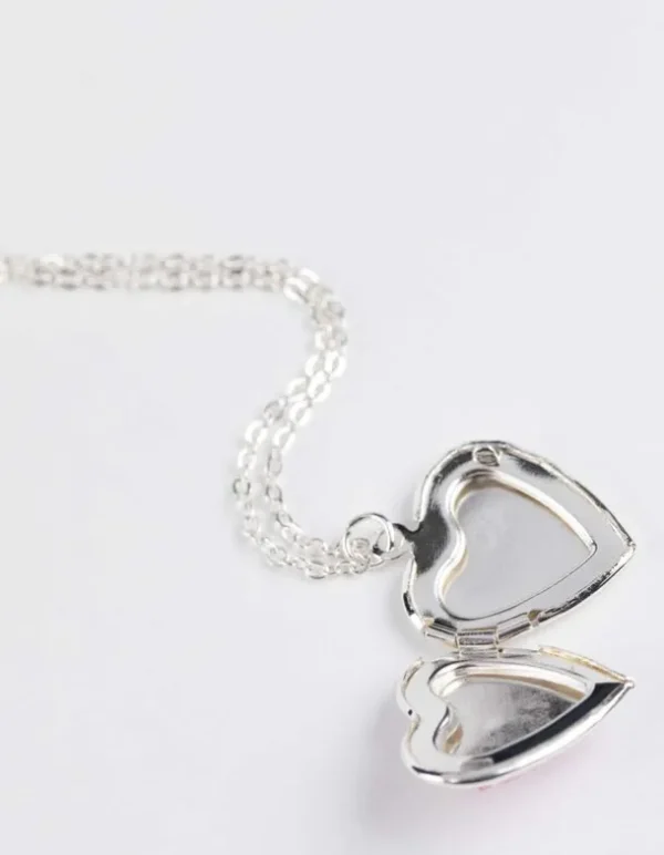Kette - Amulett - silberfarben