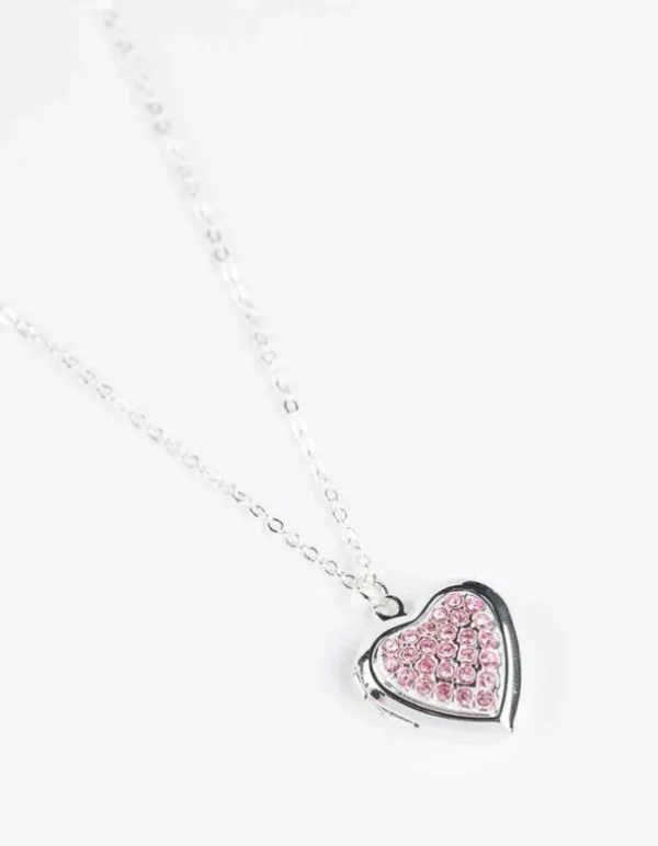 Kette - Amulett - silberfarben