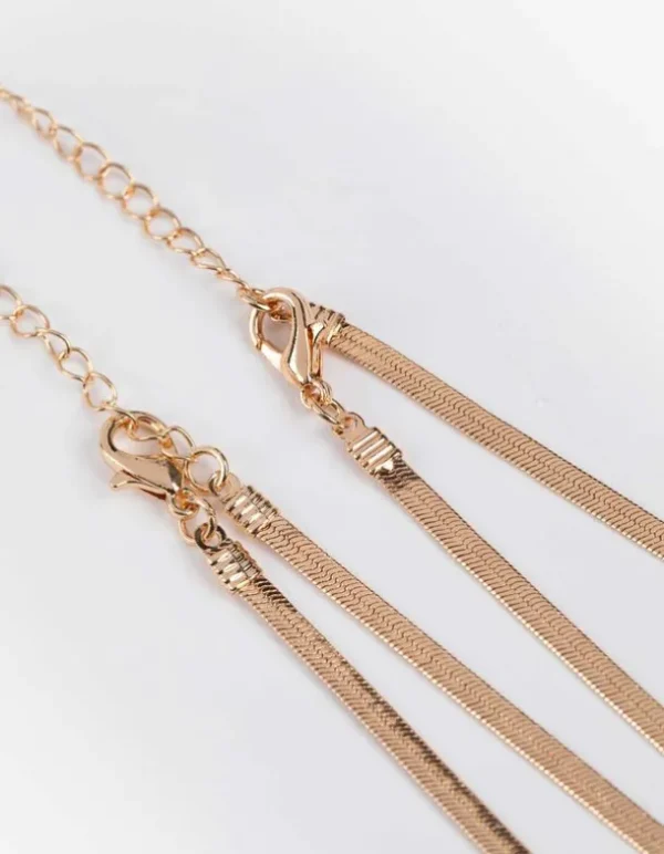 Kette - einfarbig - goldfarben