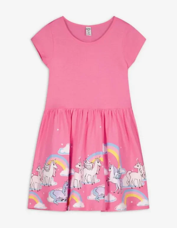Kleid - ausgestellt - pink