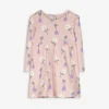 Kleid - Florales Muster - rosa