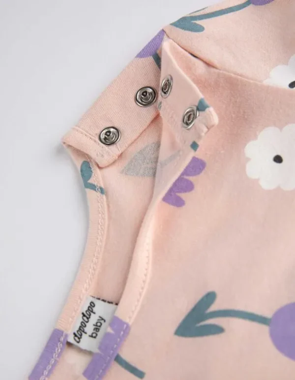 Kleid - Florales Muster - rosa