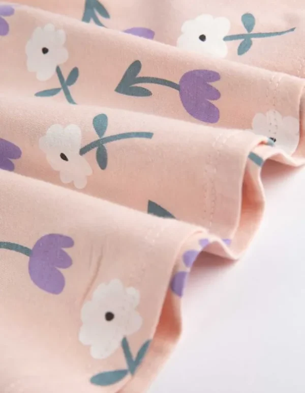 Kleid - Florales Muster - rosa